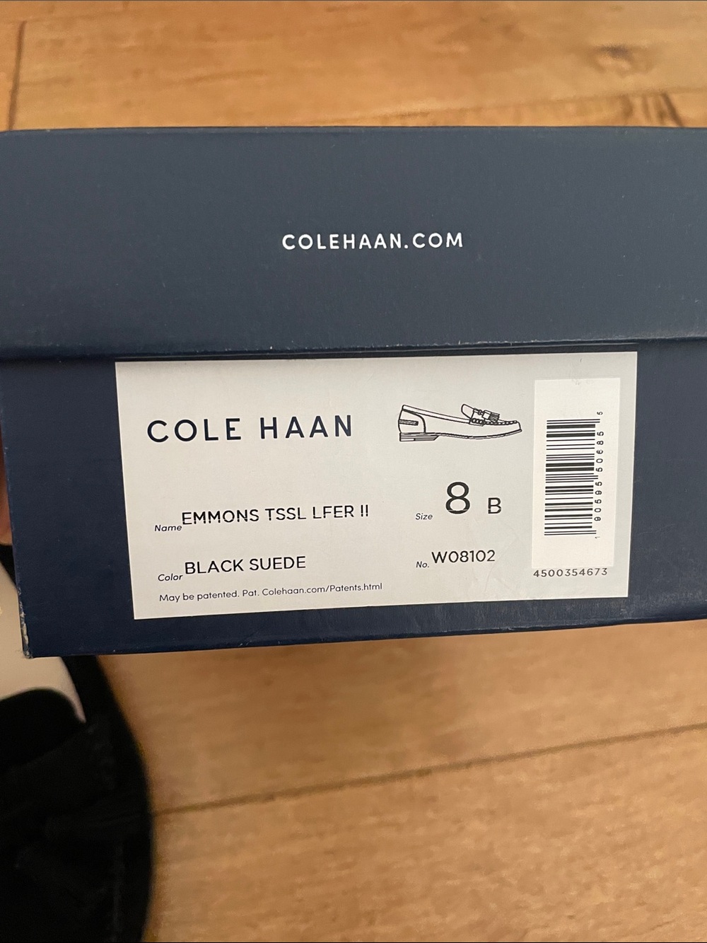 Cole Haan Black Suede Tassel Penny Loafers - Picture 8 of 8